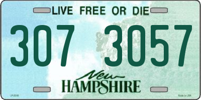 NH license plate 3073057