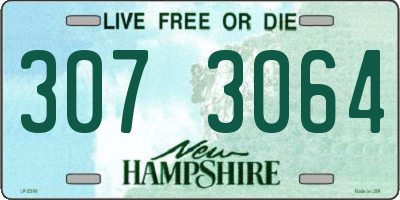 NH license plate 3073064