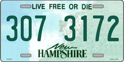 NH license plate 3073172