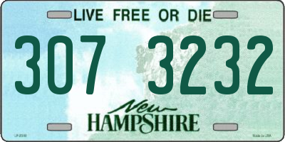 NH license plate 3073232