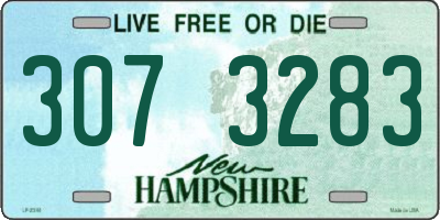 NH license plate 3073283