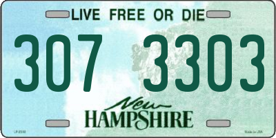 NH license plate 3073303