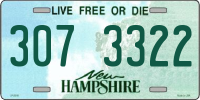 NH license plate 3073322