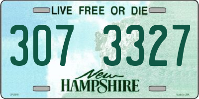NH license plate 3073327