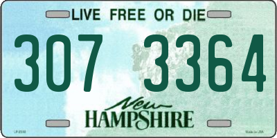 NH license plate 3073364