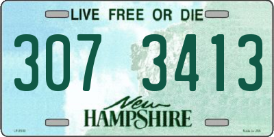 NH license plate 3073413