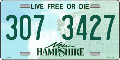 NH license plate 3073427