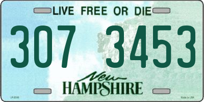 NH license plate 3073453