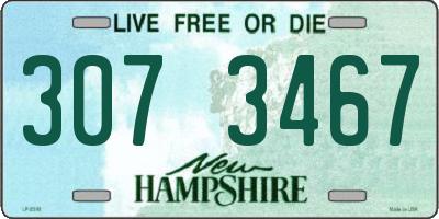 NH license plate 3073467