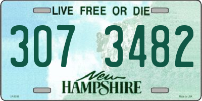 NH license plate 3073482