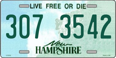 NH license plate 3073542
