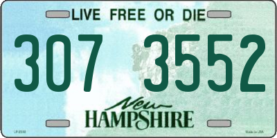NH license plate 3073552