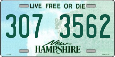 NH license plate 3073562