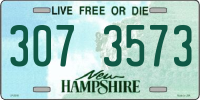NH license plate 3073573