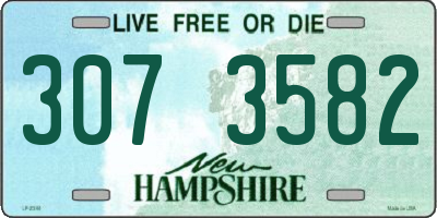 NH license plate 3073582