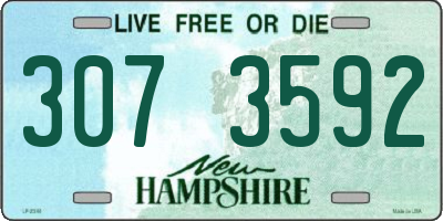 NH license plate 3073592