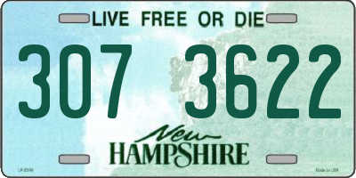 NH license plate 3073622