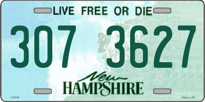 NH license plate 3073627