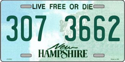 NH license plate 3073662