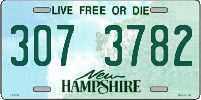 NH license plate 3073782