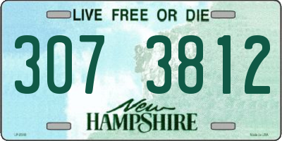 NH license plate 3073812