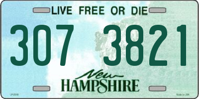 NH license plate 3073821