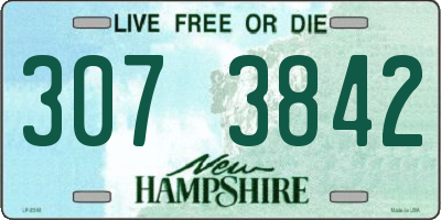 NH license plate 3073842