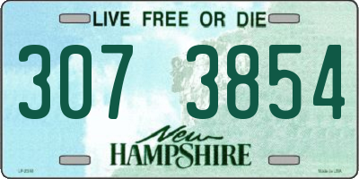 NH license plate 3073854
