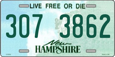 NH license plate 3073862