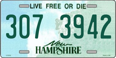 NH license plate 3073942