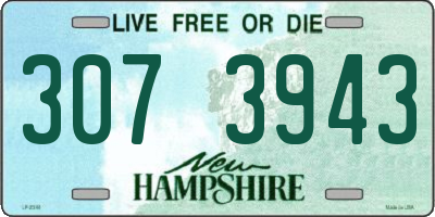 NH license plate 3073943