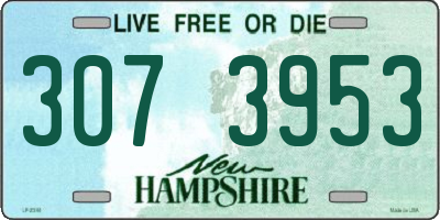 NH license plate 3073953
