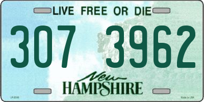 NH license plate 3073962