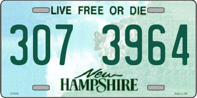 NH license plate 3073964