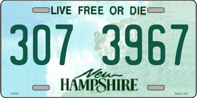 NH license plate 3073967