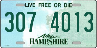 NH license plate 3074013