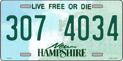 NH license plate 3074034