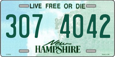 NH license plate 3074042