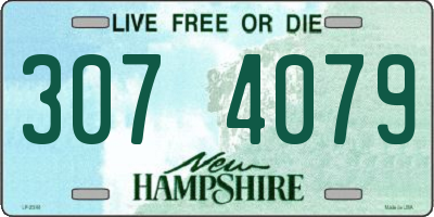 NH license plate 3074079