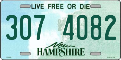 NH license plate 3074082