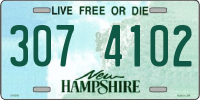 NH license plate 3074102