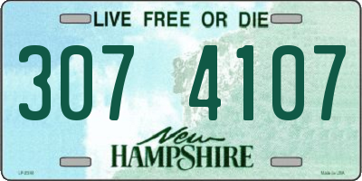 NH license plate 3074107
