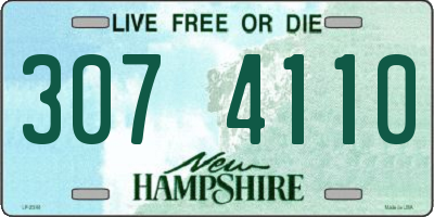 NH license plate 3074110