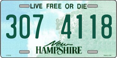 NH license plate 3074118