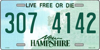 NH license plate 3074142