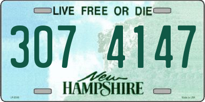 NH license plate 3074147