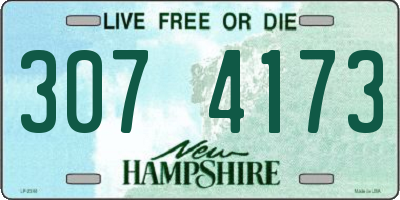 NH license plate 3074173