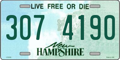 NH license plate 3074190