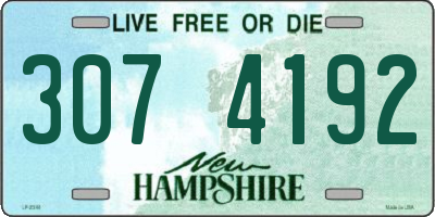 NH license plate 3074192