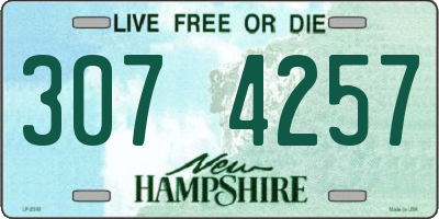NH license plate 3074257